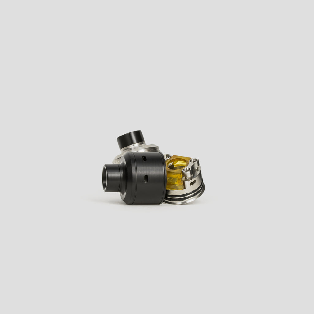 Psyclone Mods Citadel 22 RDA with Black Delrin Cap